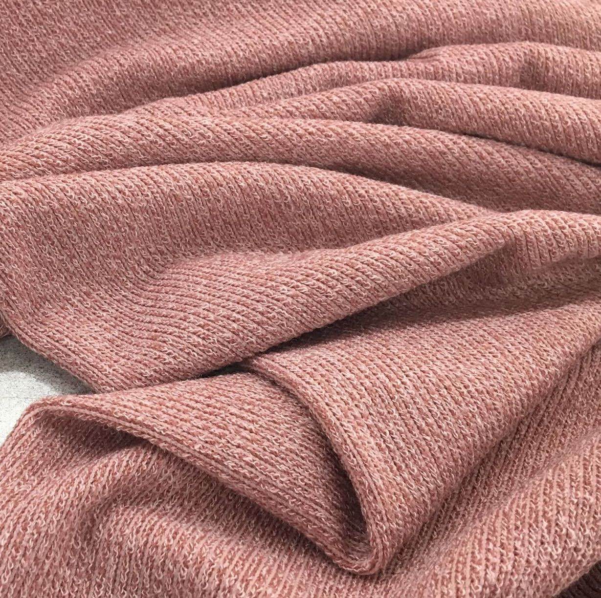 rose knit fabric