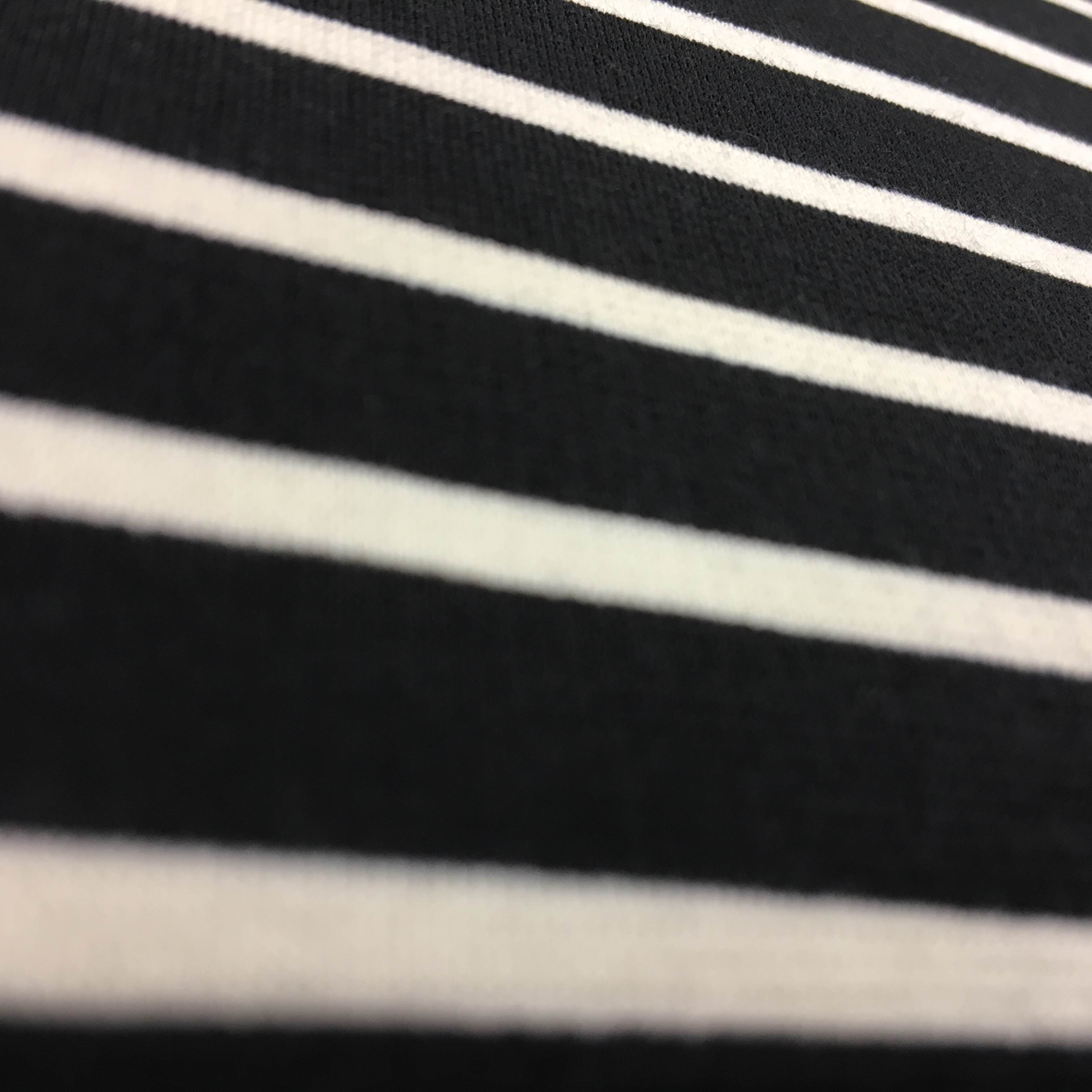 Ponte Roma Heavy Jersey – Black/Cream Stripes | 1st For Fabric
