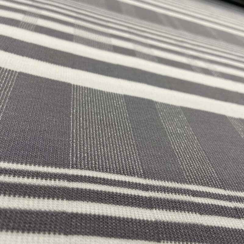 Striped Lurex Stretch Knit Fabric | 1st For Fabric
