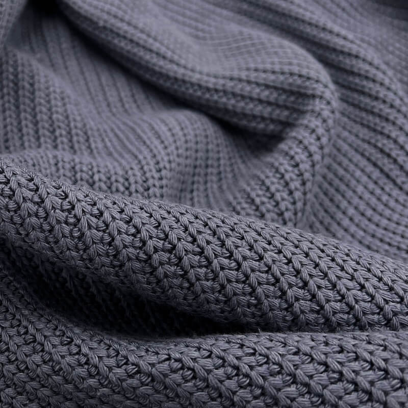 Chunky Knit Fabric - Denim